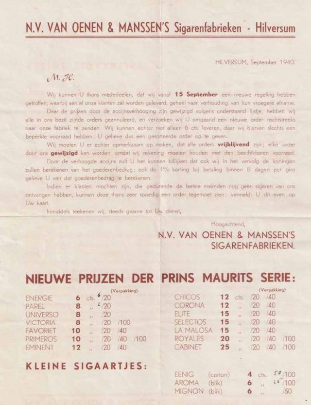 N.V. VAN OENEN & MA…